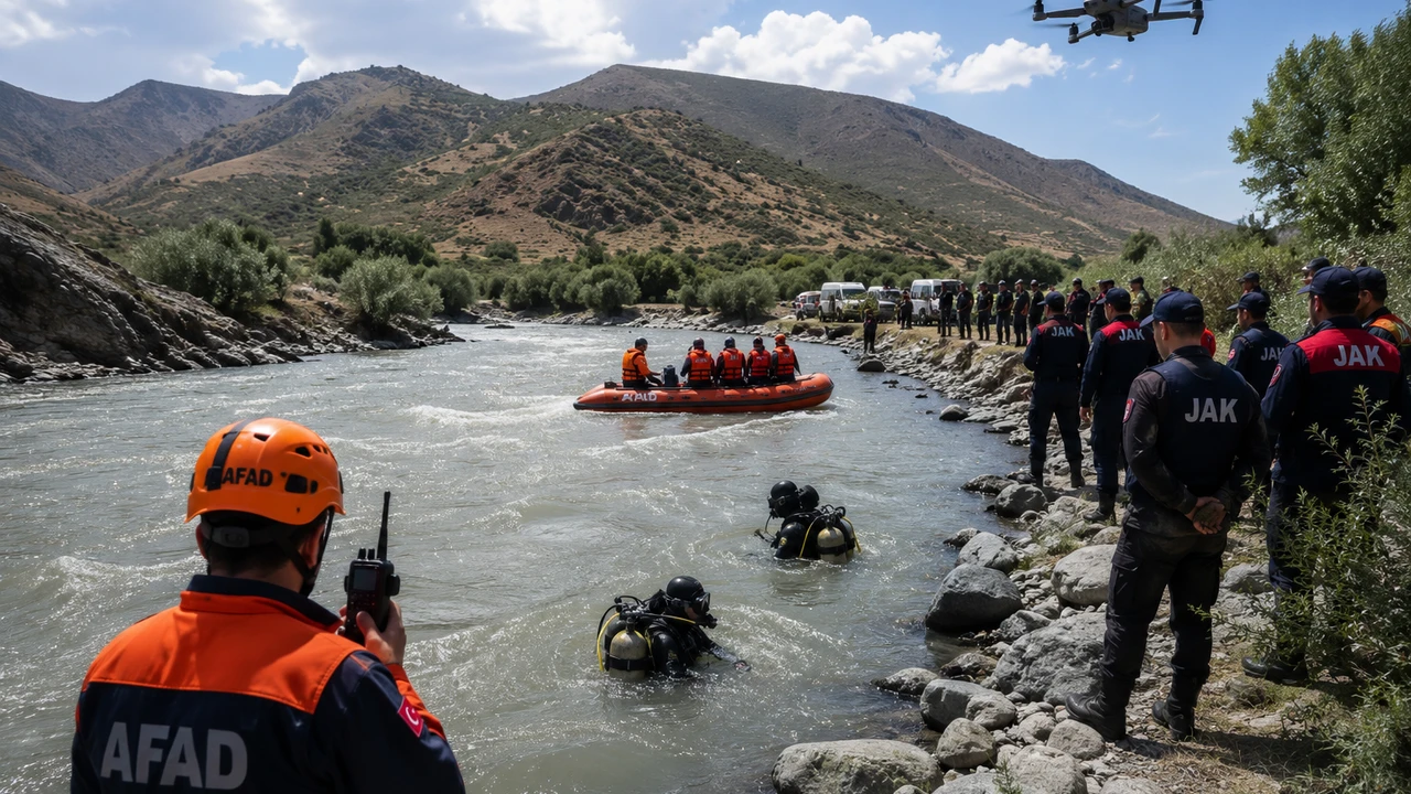Aras Nehri’nde kayıp çobanı arama çalışmaları 4. gününde sürüyor