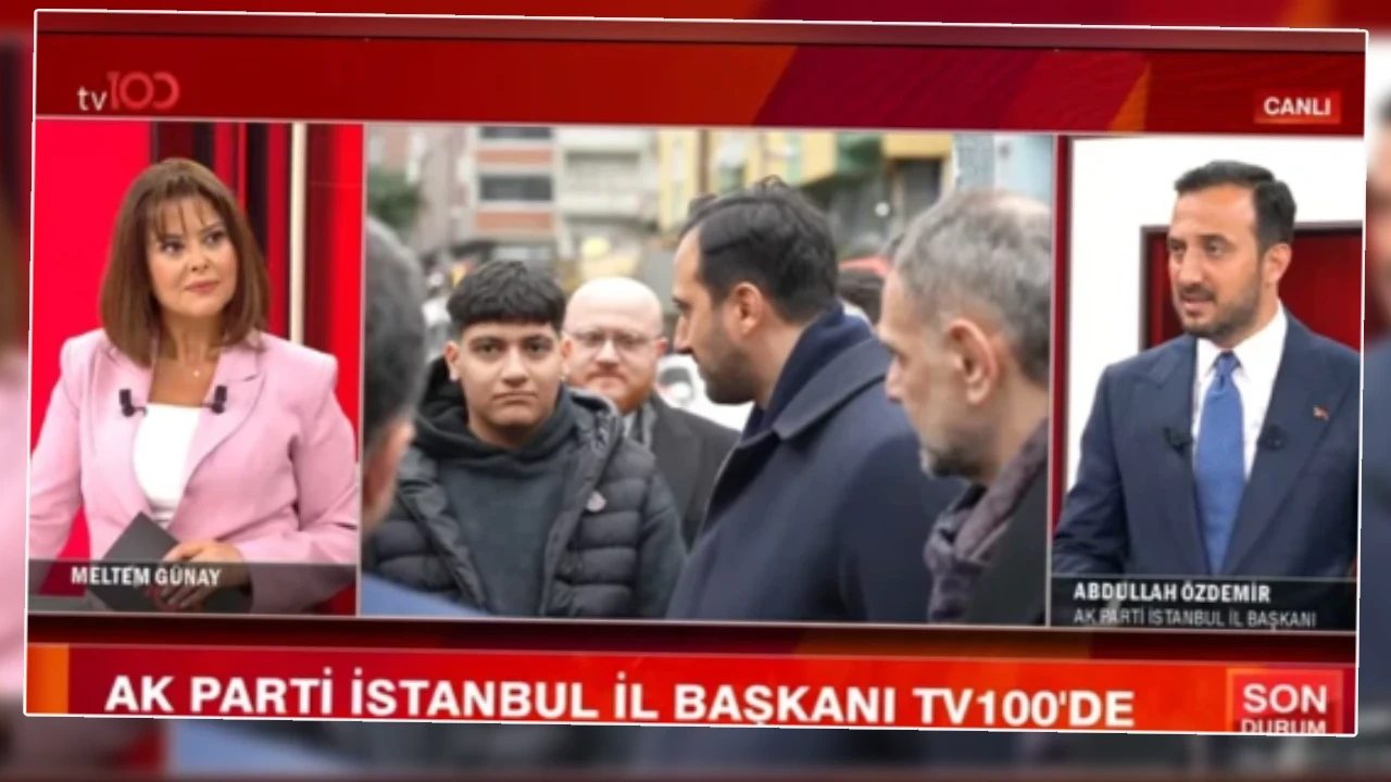 AK Parti İstanbul İl Başkanı Abdullah Özdemir'den tv100'de çarpıcı mesajlar! "İstanbul bir ayağı çalışmayan futbolcu gibi"