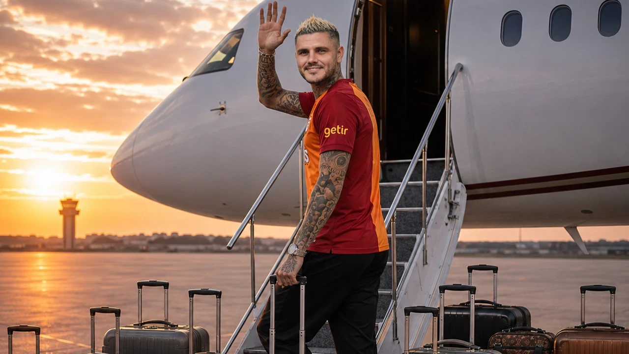 Icardi tam 25 valizle Türkiye'den ayrıldı