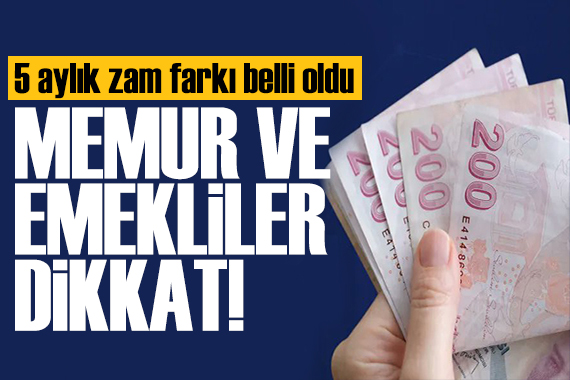 Milyonlarca memur ve emekliyi ilgilendiriyor! Zam oranları belli oldu