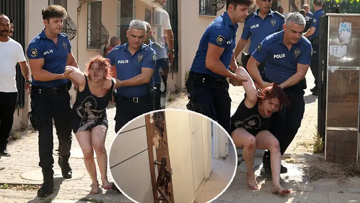Komşuları ihbar etti, yakalanınca sinir krizi geçirdi! Evden zorla çıkarıldı
