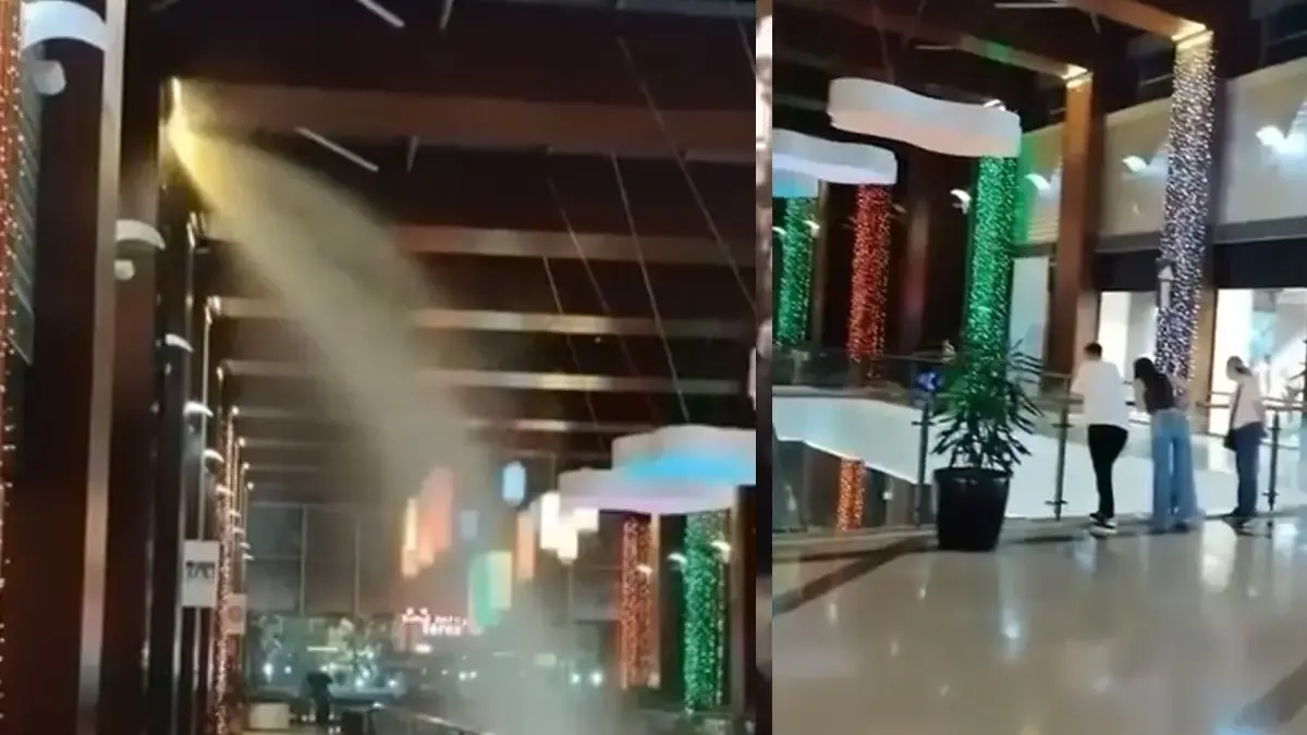 Bursa’da AVM'de panik! Fıskiyeler açıldı, ortalık göle döndü