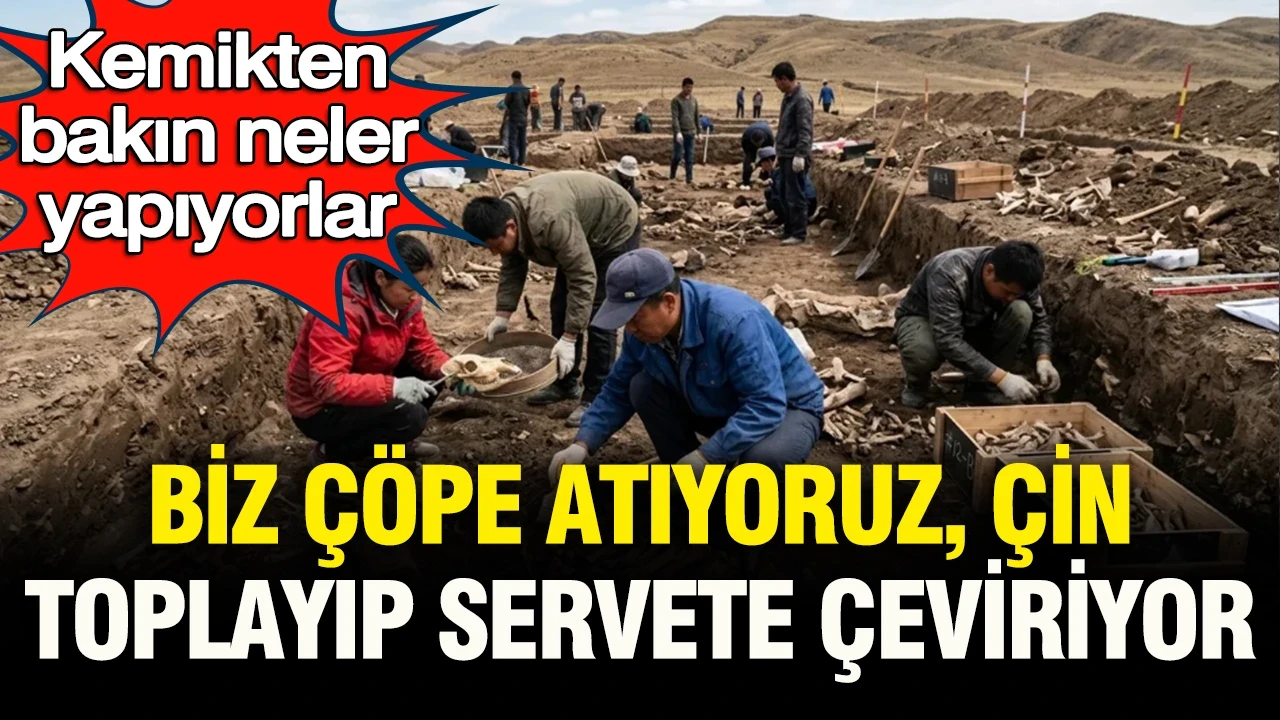 Biz çöpe atıyoruz, Çin toplayıp servete çeviriyor: Kemikten bakın neler yapıyorlar
