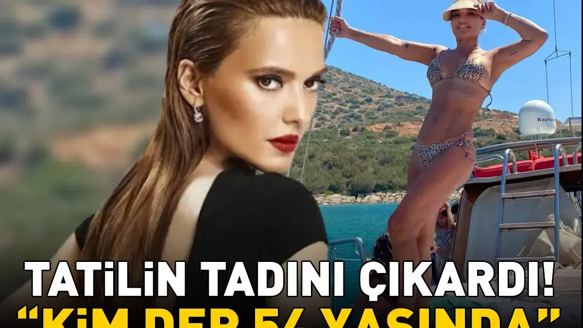 Demet Akalın'dan bikinili 'tatil' pozu! 'Kim der 54 yaşında!'