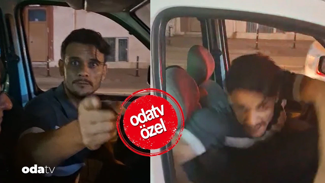 Yol kavgasında yumruklar konuştu: Kask kamerası her şeyi kaydetti