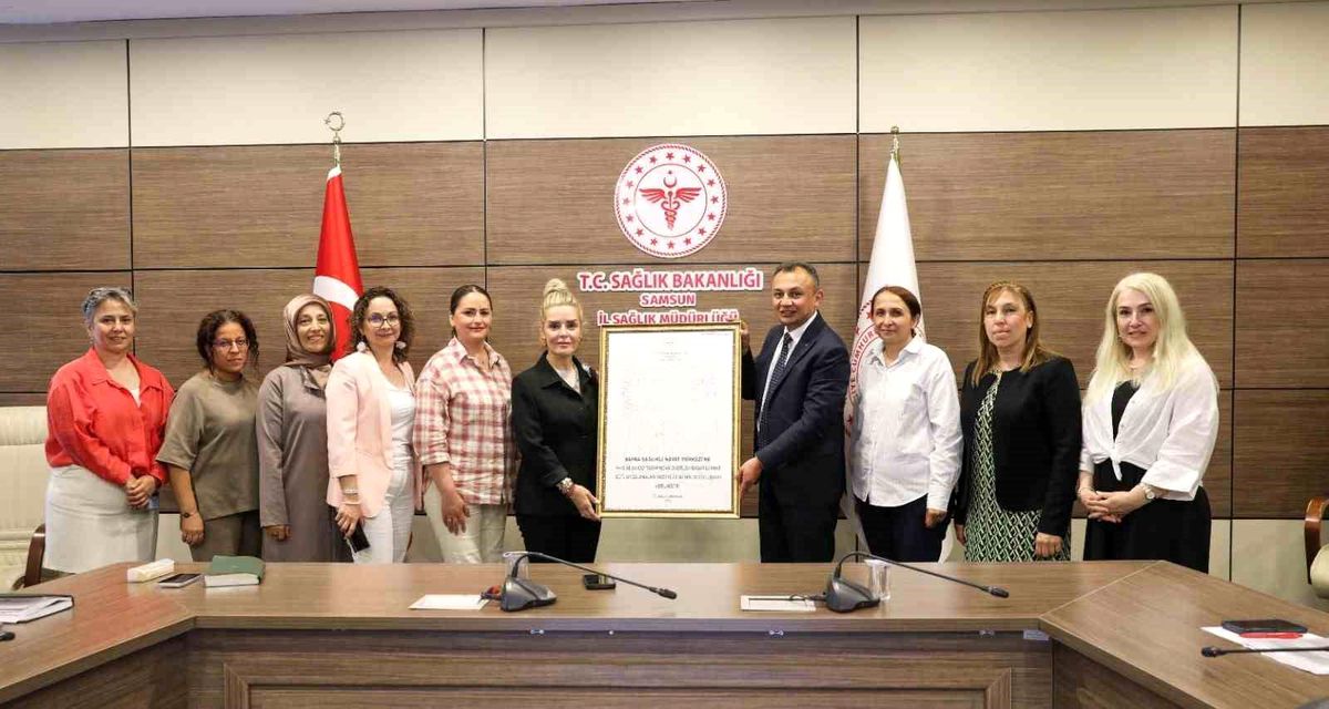 Bafra Sağlıklı Hayat Merkezi "Bebek Dostu" ünvanı aldı