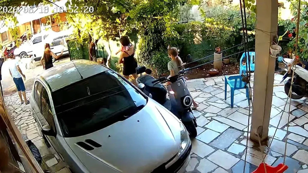 Fethiye’de kapı gıcırtısı tartışması can aldı: Komşu dehşeti kamerada!