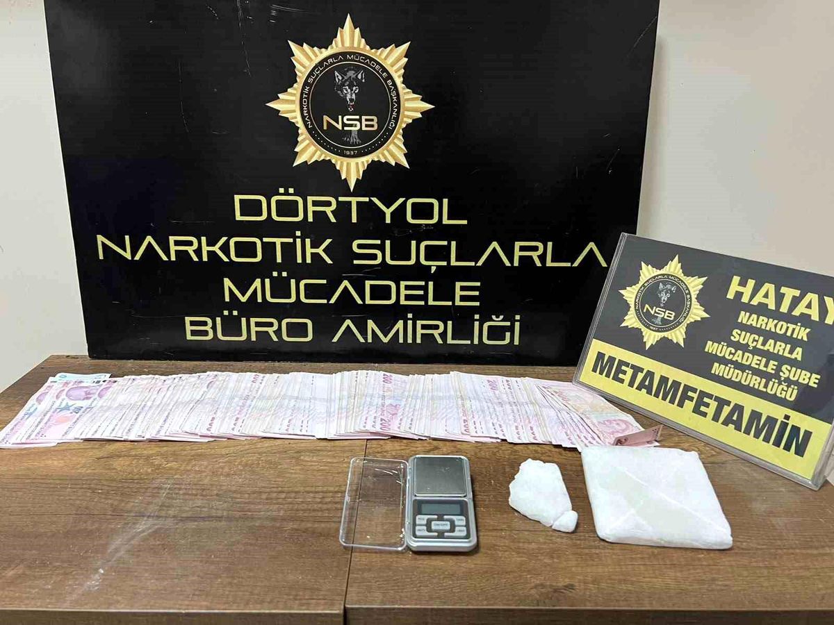 Erzin'de 250 gram metamfetamin ele geçirildi