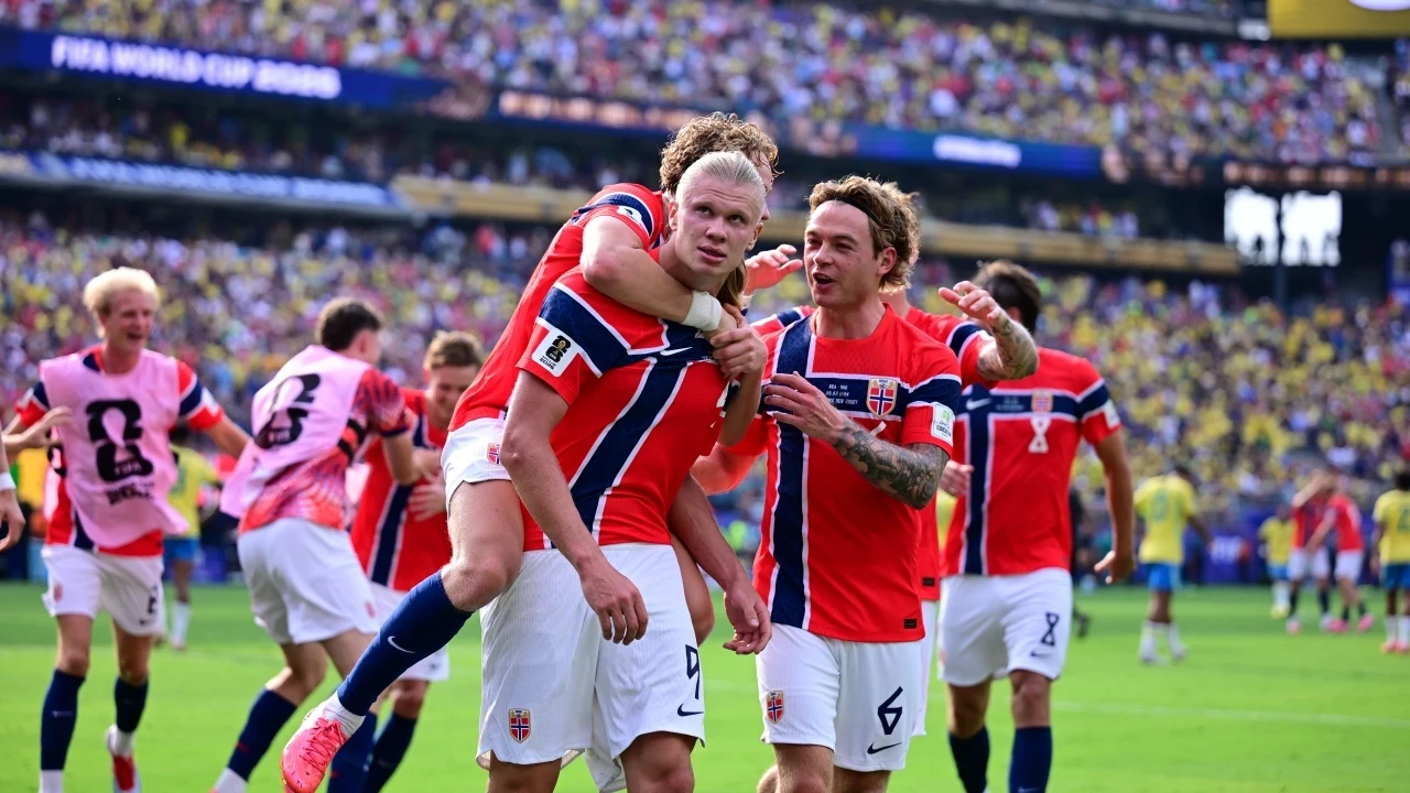 Brezilya'ya Haaland Şoku, Norveç Çeyrek Finalde