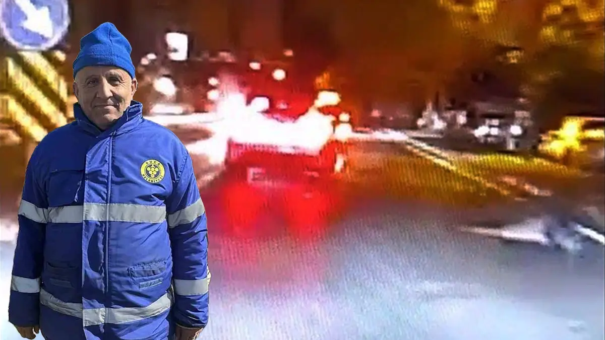 Caddede araba yarışı can aldı! işçiye çarpıp kaçtılar