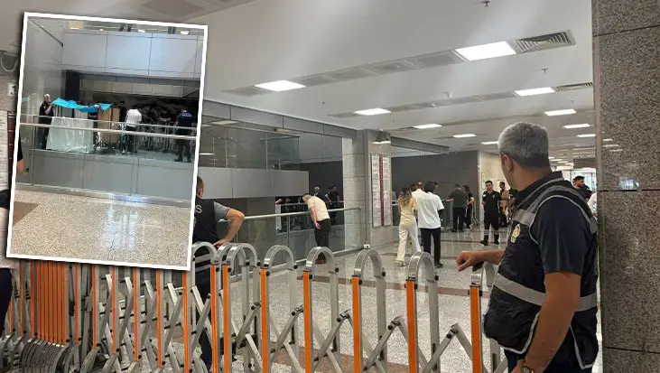 Adliyede dehşet anları! Hakimliğe sevk edilen zanlı 6'ncı kattan atlayarak intihar etti