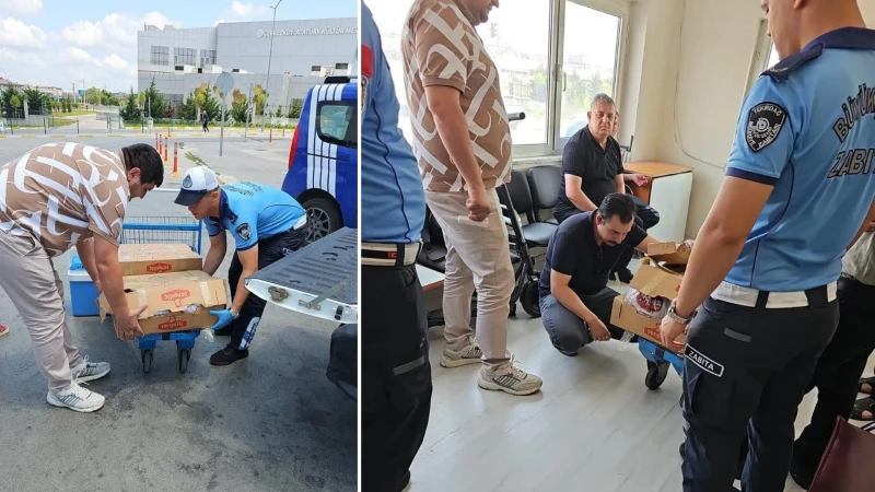 Çerkezköy Otogarı’nda sağlıksız şartlarda taşınan kırmızı etlere el konuldu