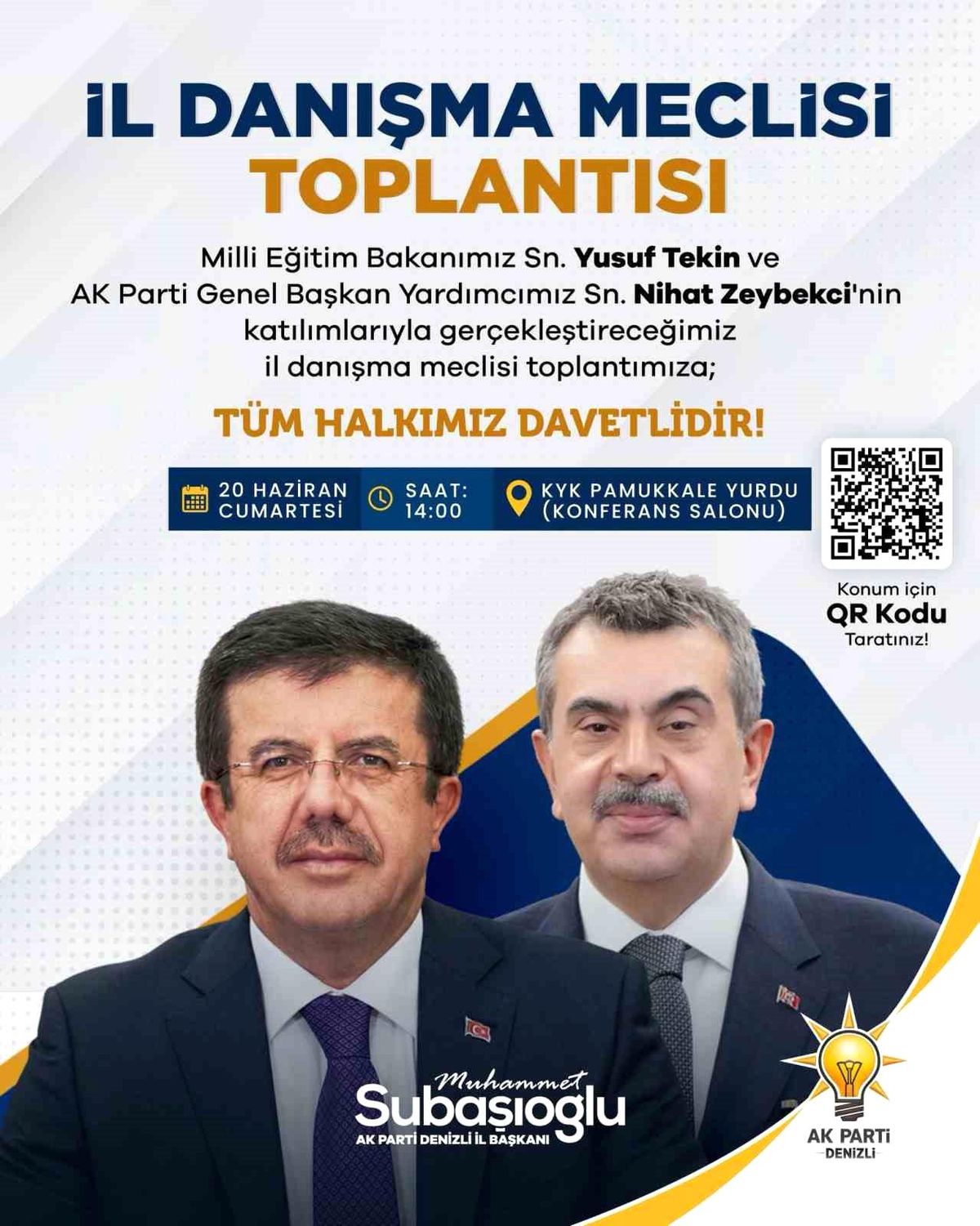 Milli Eğitim Bakanı Yusuf Tekin Denizli'ye geliyor