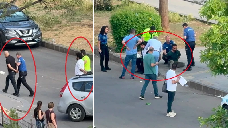 Kendilerini uyaran polislerle tartıştılar: 'Gazeteciler çekiyorsa benim de hakkım var'