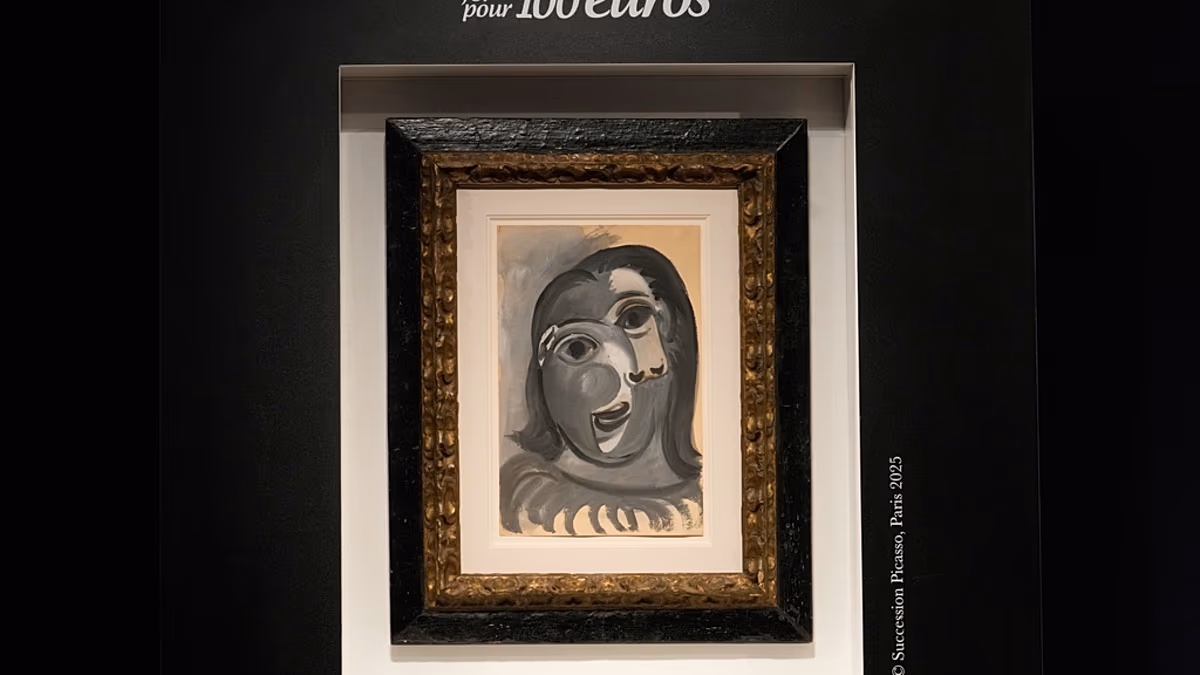 Fransız, yardım çekilişinde 1 milyon €'luk Picasso kazandı