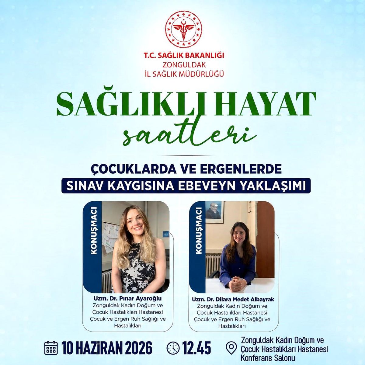 Zonguldak'ta ebeveynlere yönelik sınav kaygısı semineri
