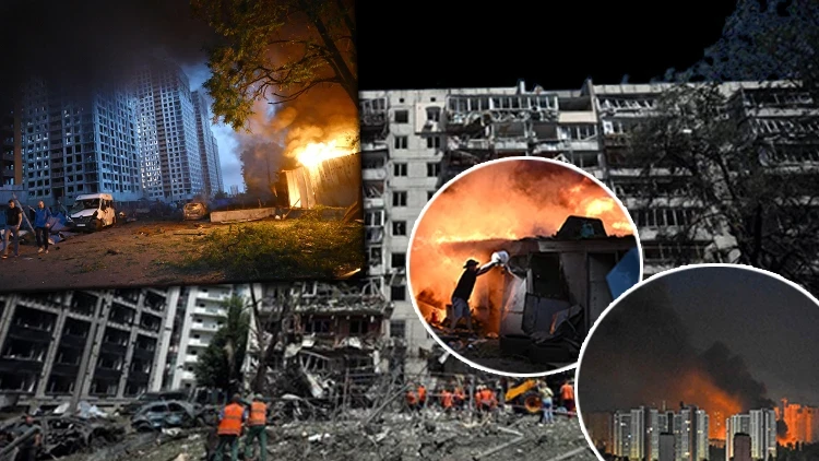 Rusya balistik füzeleri ateşledi: Kiev alevler içinde! Baltık Denizi'nde işgal hazırlığı