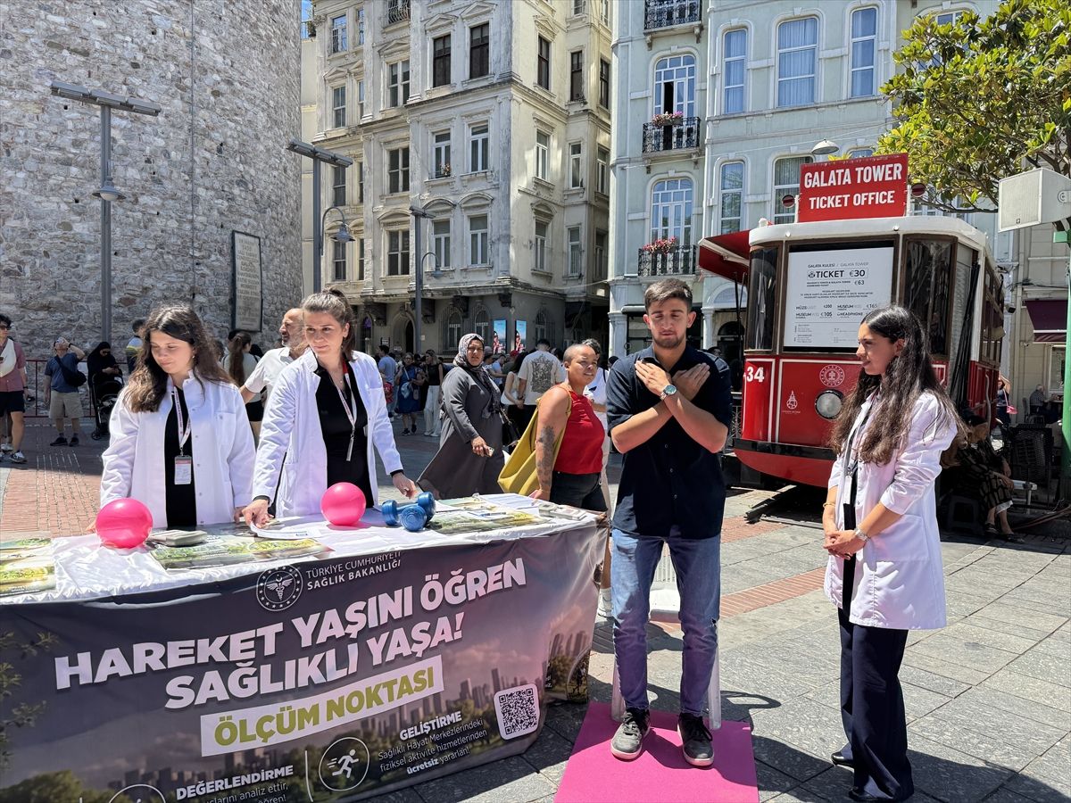 İstanbul'da "Hareket Yaşını Öğren, Sağlıklı Yaşa" etkinliği düzenlendi