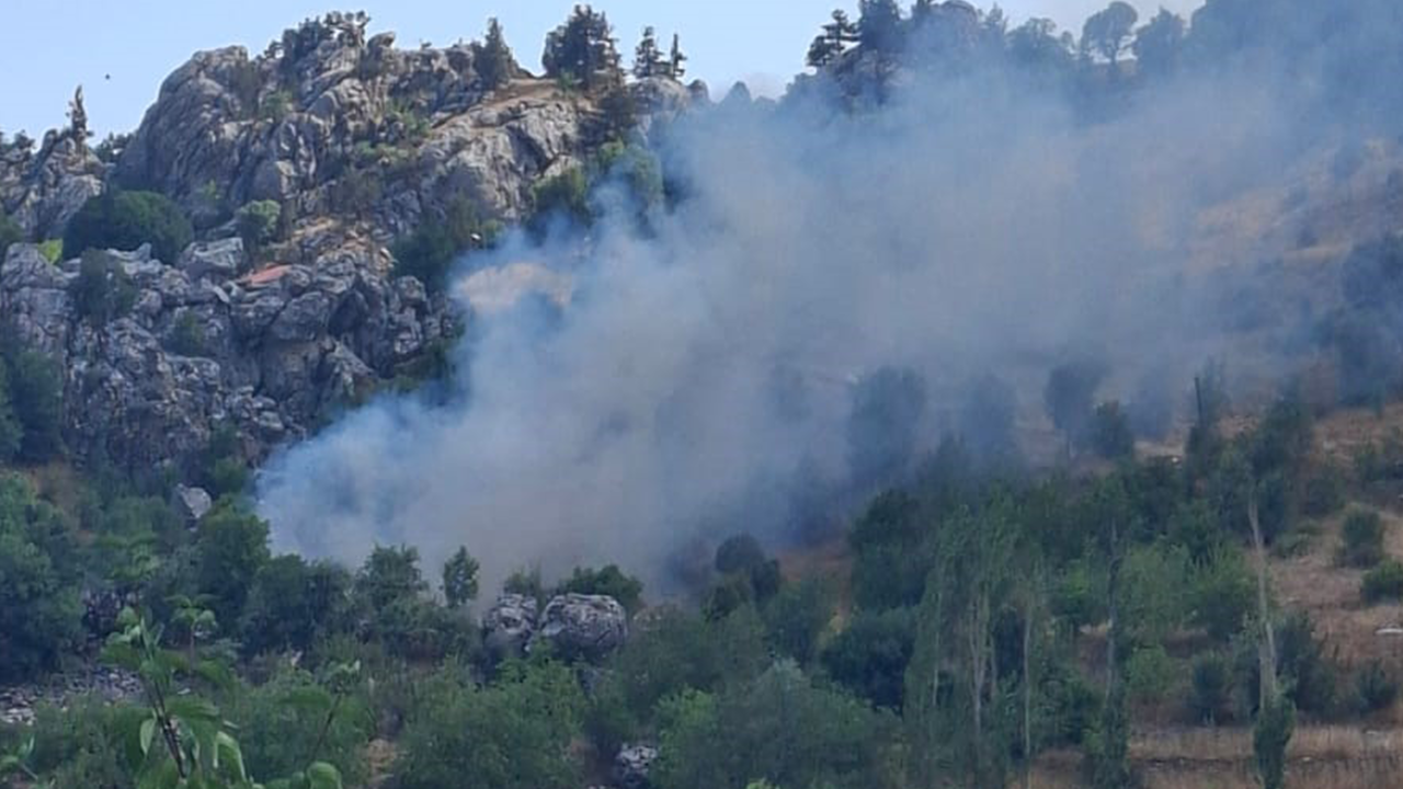 Alanya'da zirai alanda çıkan yangın söndürüldü