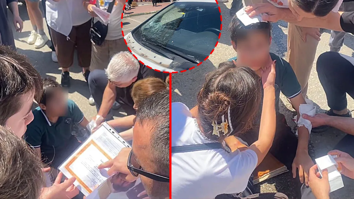 Karabük’te feci kaza! Takdir belgesi sevinci kursağında kaldı: Karşıya geçmeye çalışan çocuğa otomobil çarptı!