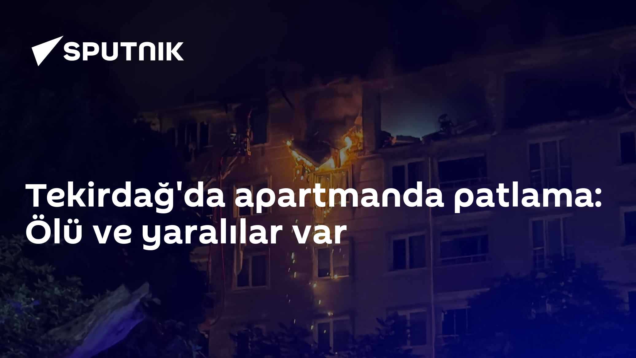 Tekirdağ'da apartmanda patlama: Ölü ve yaralılar var