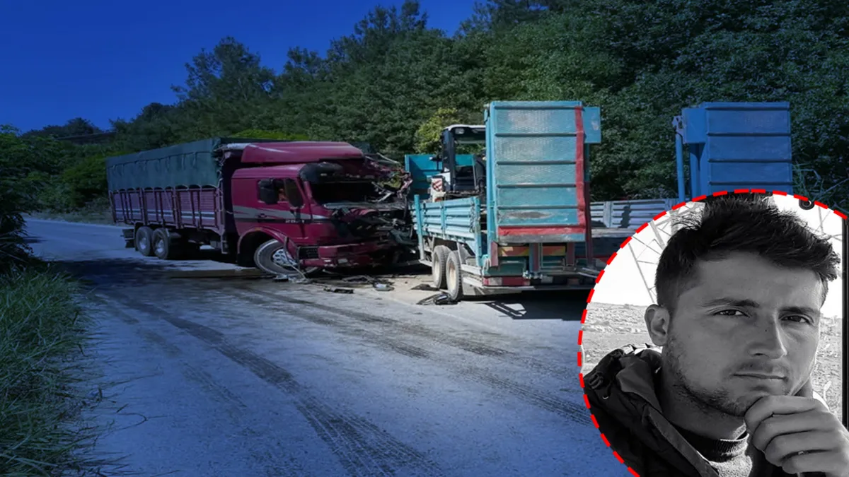 Manisa'da feci kaza! İki kamyonun çarpıştığı kazada sürücüler öldü: 1 yaralı