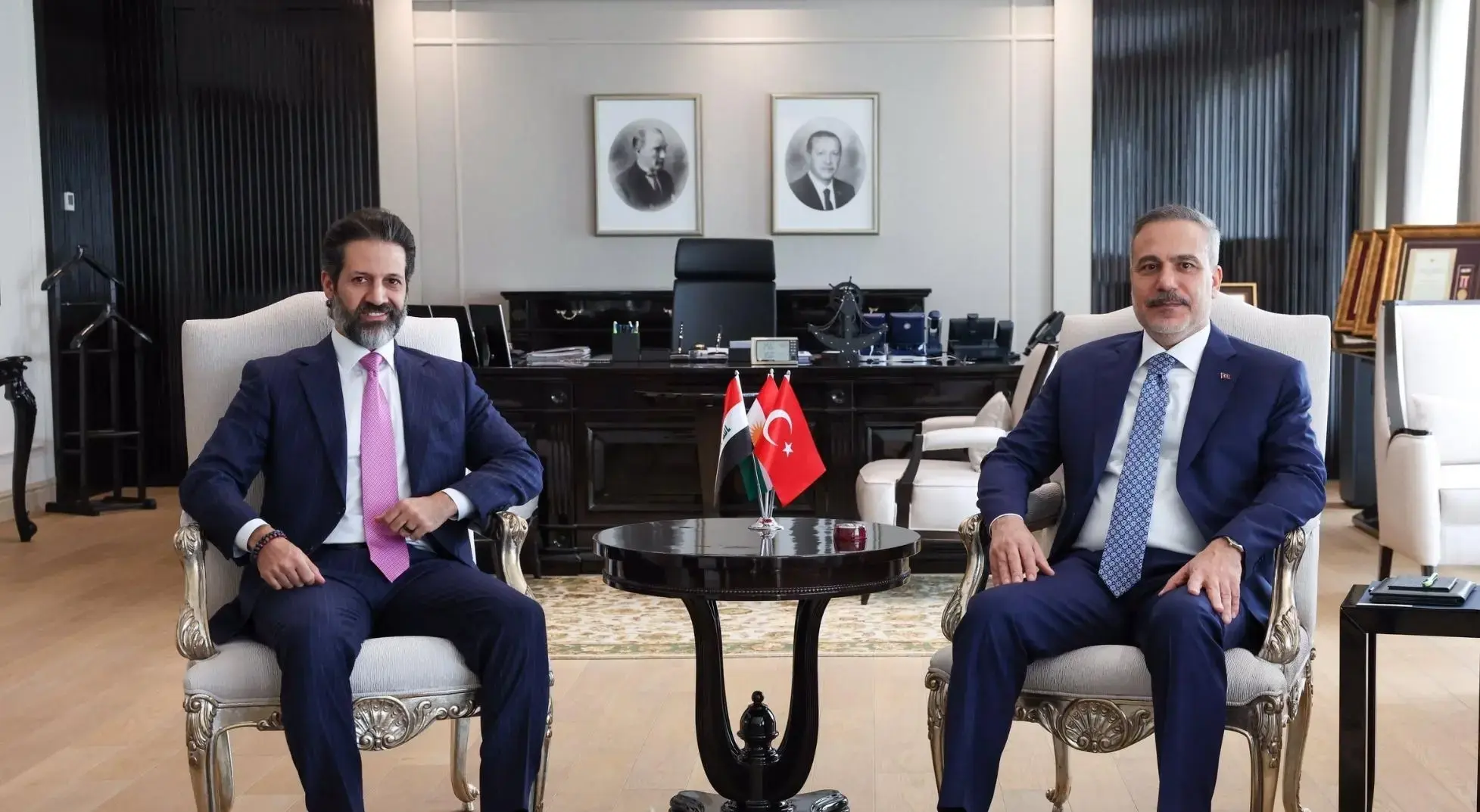 Dışişleri Bakanı Hakan Fidan, IKBY Başbakan Yardımcısı Talabani’yi Ankara'da kabul etti