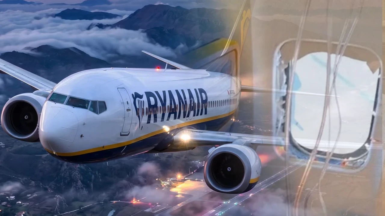 Ryanair Uçağında Korku Dolu Anlar: Motor Parçalandı, Cam Kırıldı