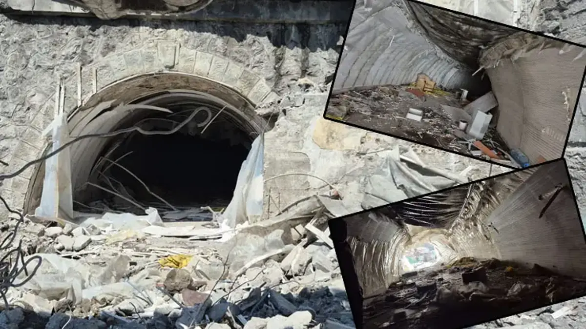 Görenler şaşkına döndü! Yıkılan işhanının altından 2. Dünya Savaşı'ndan kalma sığınak çıktı