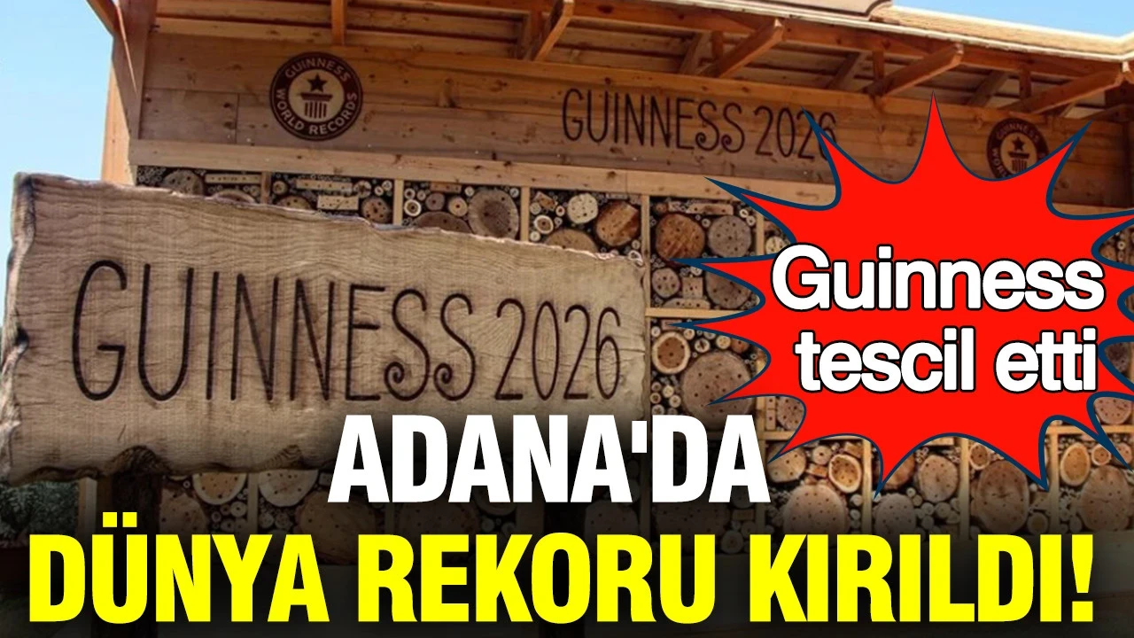 Adana'da dünya rekoru kırıldı: Guinness tescil etti