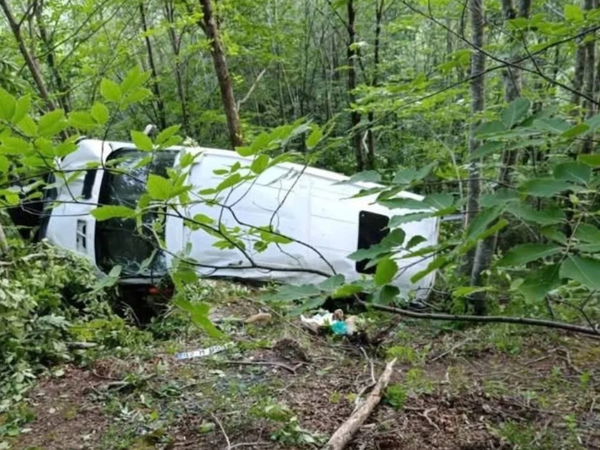 Ordu'da minibüs uçuruma yuvarlandı: 7'si çocuk 11 yaralı