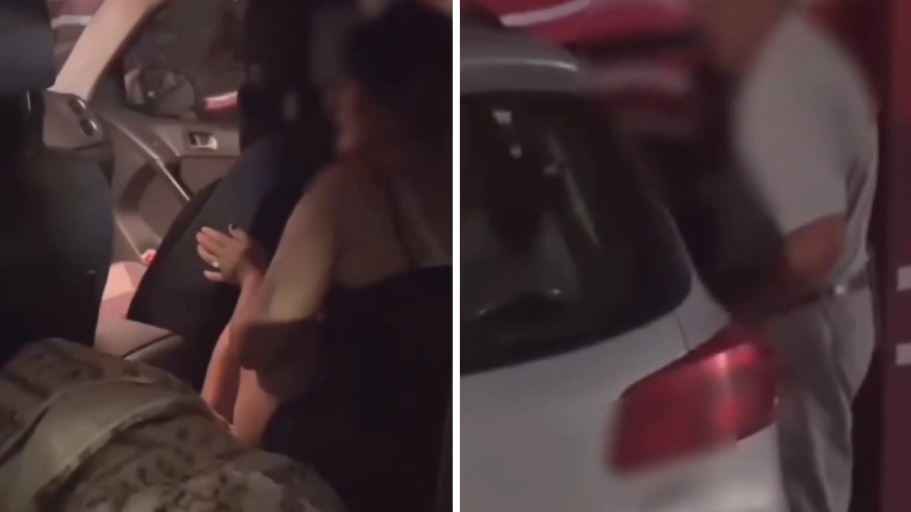Otoparkta sevişirken basıldılar! Öfkeli kadın her anı yayınladı