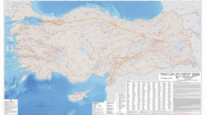 MTA'nın Türkiye Diri Fay Haritası afet yönetiminden enerji yatırımlarına stratejik rehber olacak