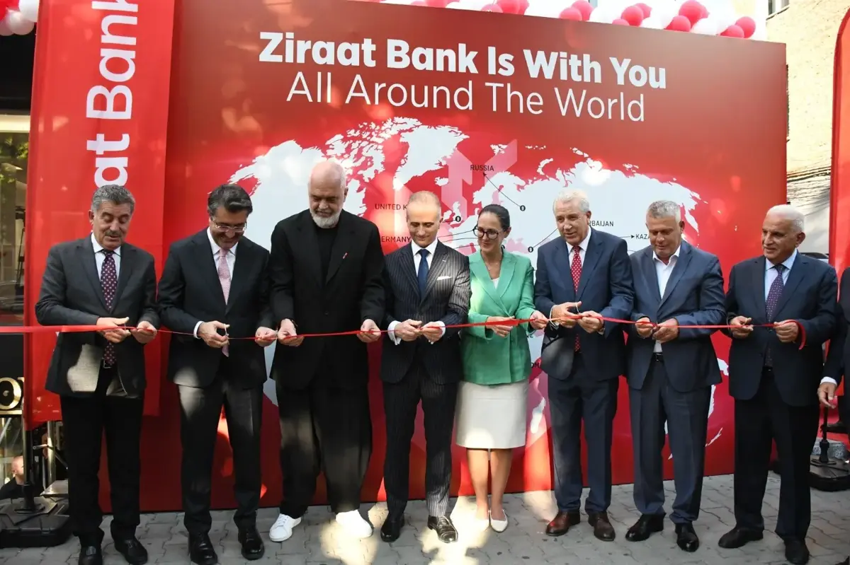 Ziraat Bankası’nın Tiran şubesi törenle açıldı