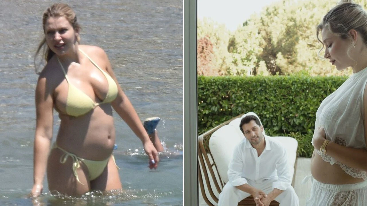 Gamze Erçel'den karnı burnunda tatil: Anne olmak için gün sayıyor