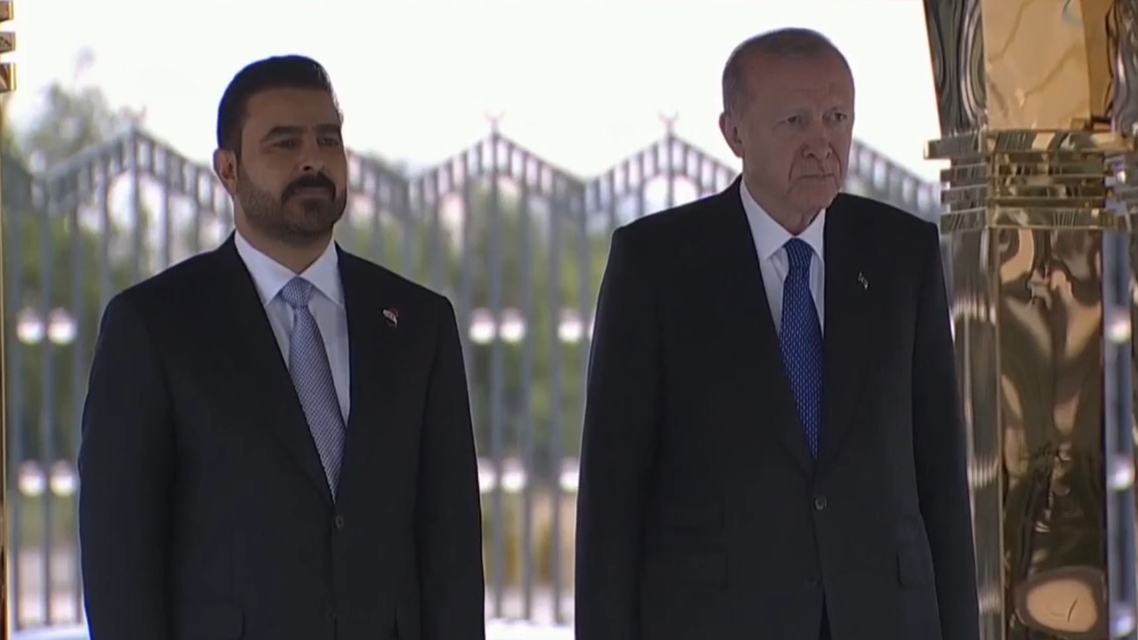 Cumhurbaşkanı Erdoğan, Irak Başbakanı Zeydi'yi resmi törenle karşıladı