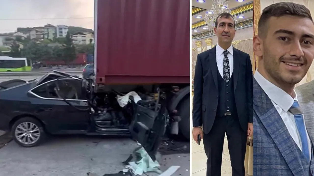 Otomobil tıra ok gibi saplandı! Baba oğul oracıkta can verdi