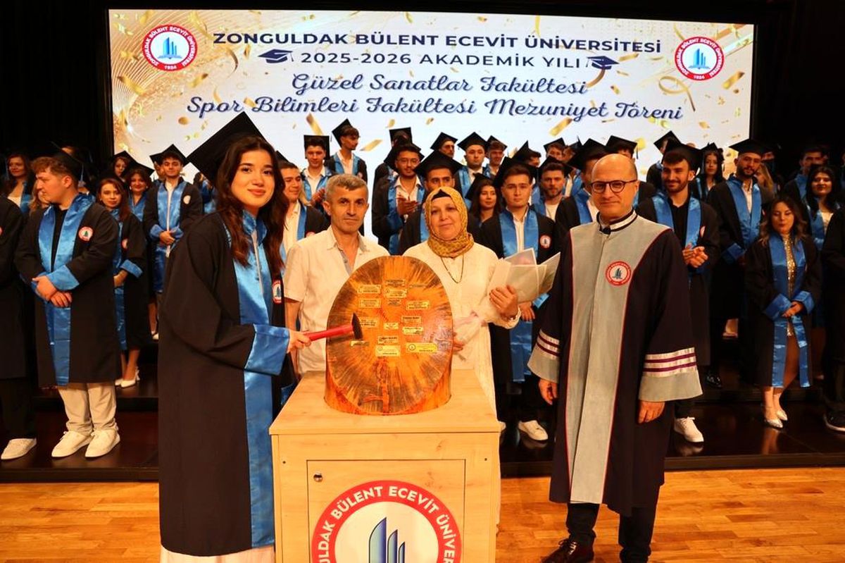 BEUN'da mezuniyet sevinci; Güzel Sanatlar ve Spor Bilimleri Fakülteleri yeni mezunlarını verdi