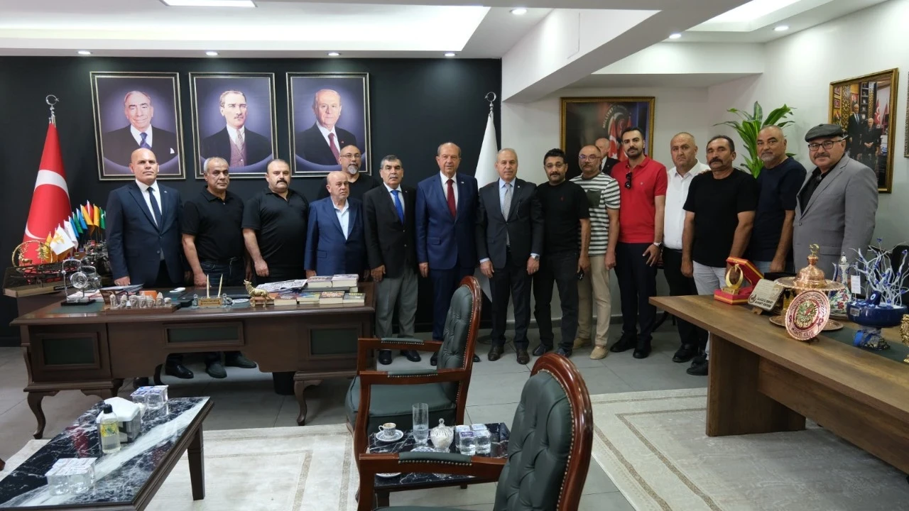 MHP Gaziantep İl Başkanlığı Ersin Tatar’ı ağırladı: Kıbrıs Türk davasına güçlü destek