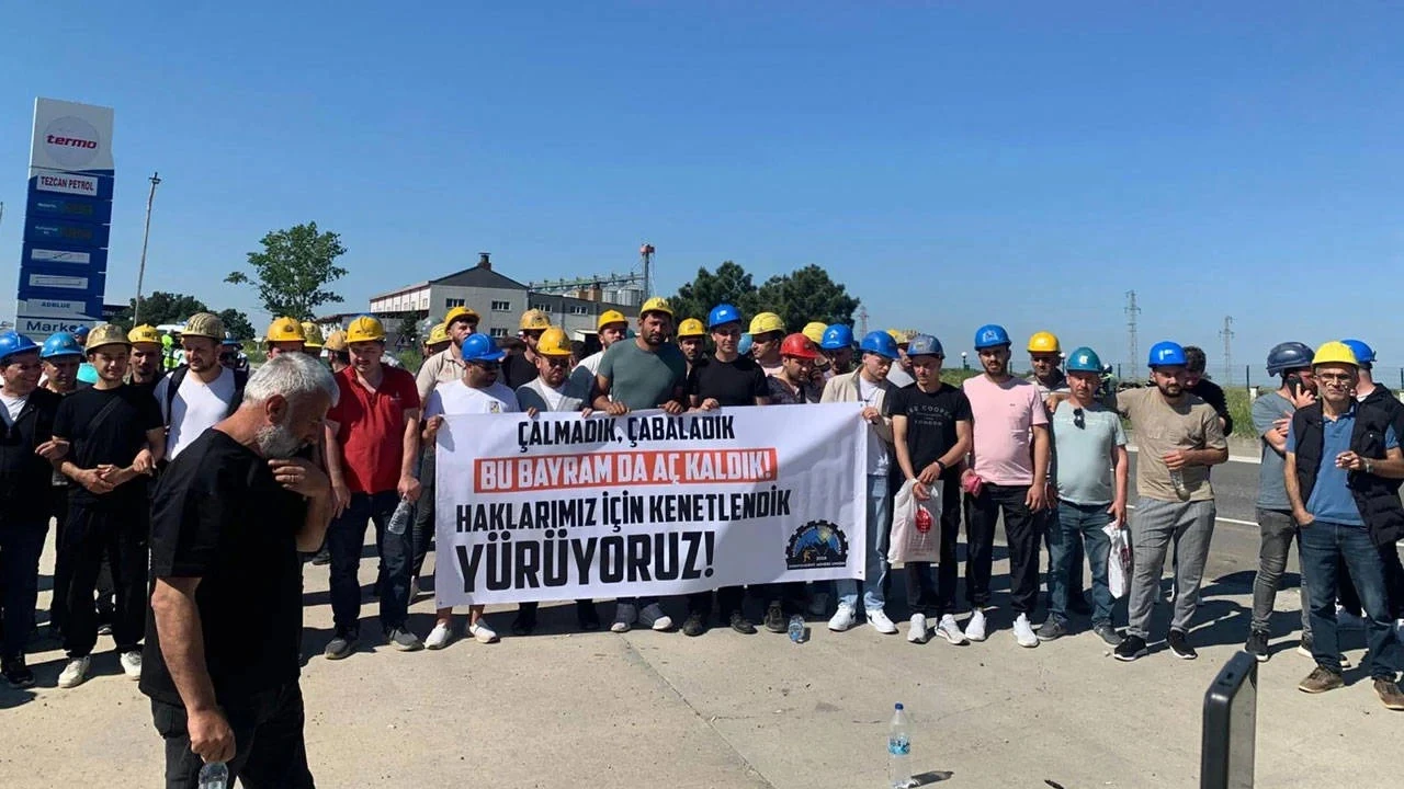 Özşen Madencilik işçileri 18 gündür eylemde: Sabrımız kalmadı