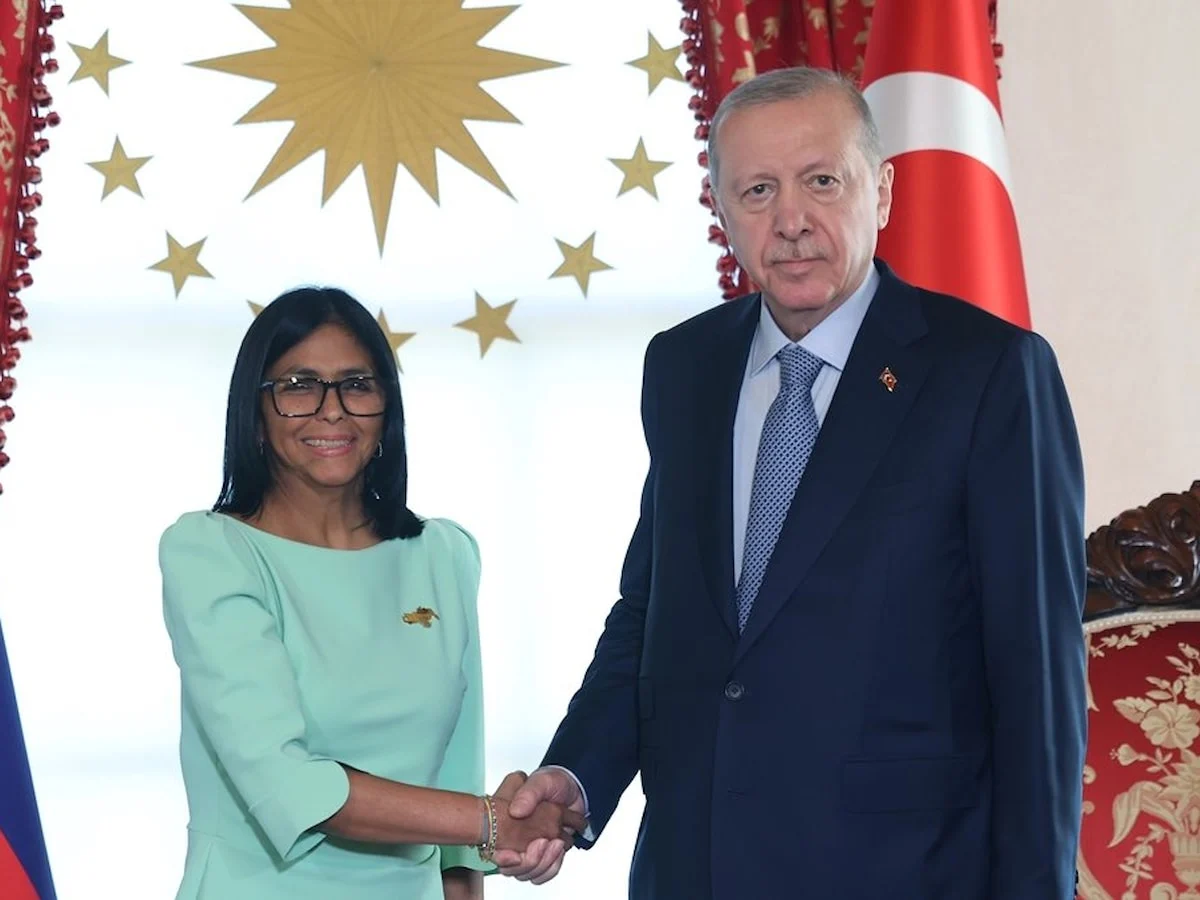 Cumhurbaşkanı Erdoğan, Venezuela Cumhurbaşkanı Vekili Delcy Rodriguez ile görüştü