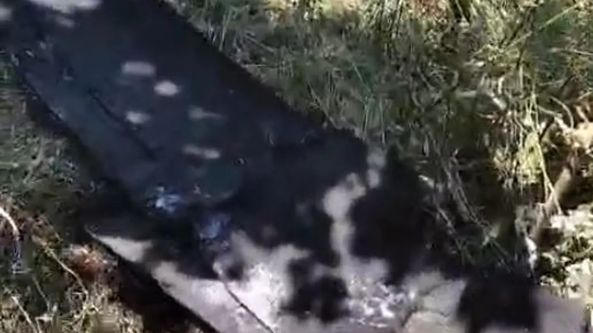 Kastamonu'da korkutan olay! Tam 200 kiloluk İHA evin bahçesine düştü