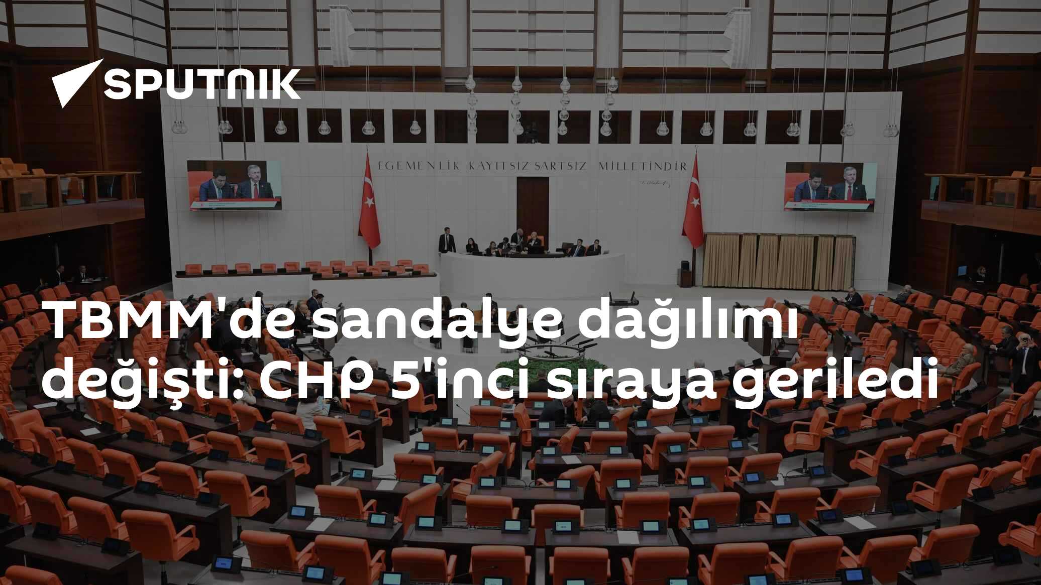TBMM'de sandalye dağılımı değişti: CHP 5'inci sıraya geriledi