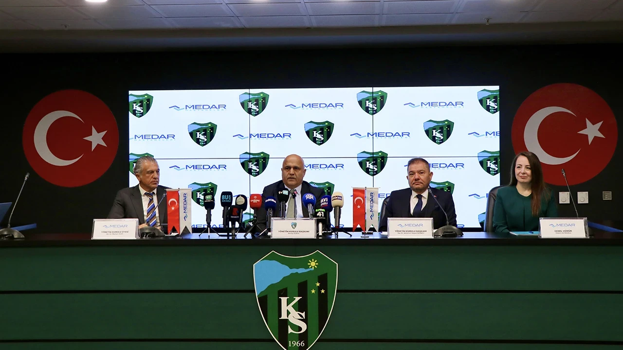Kocaelispor Medar ile sponsorluk anlaşması imzalandı