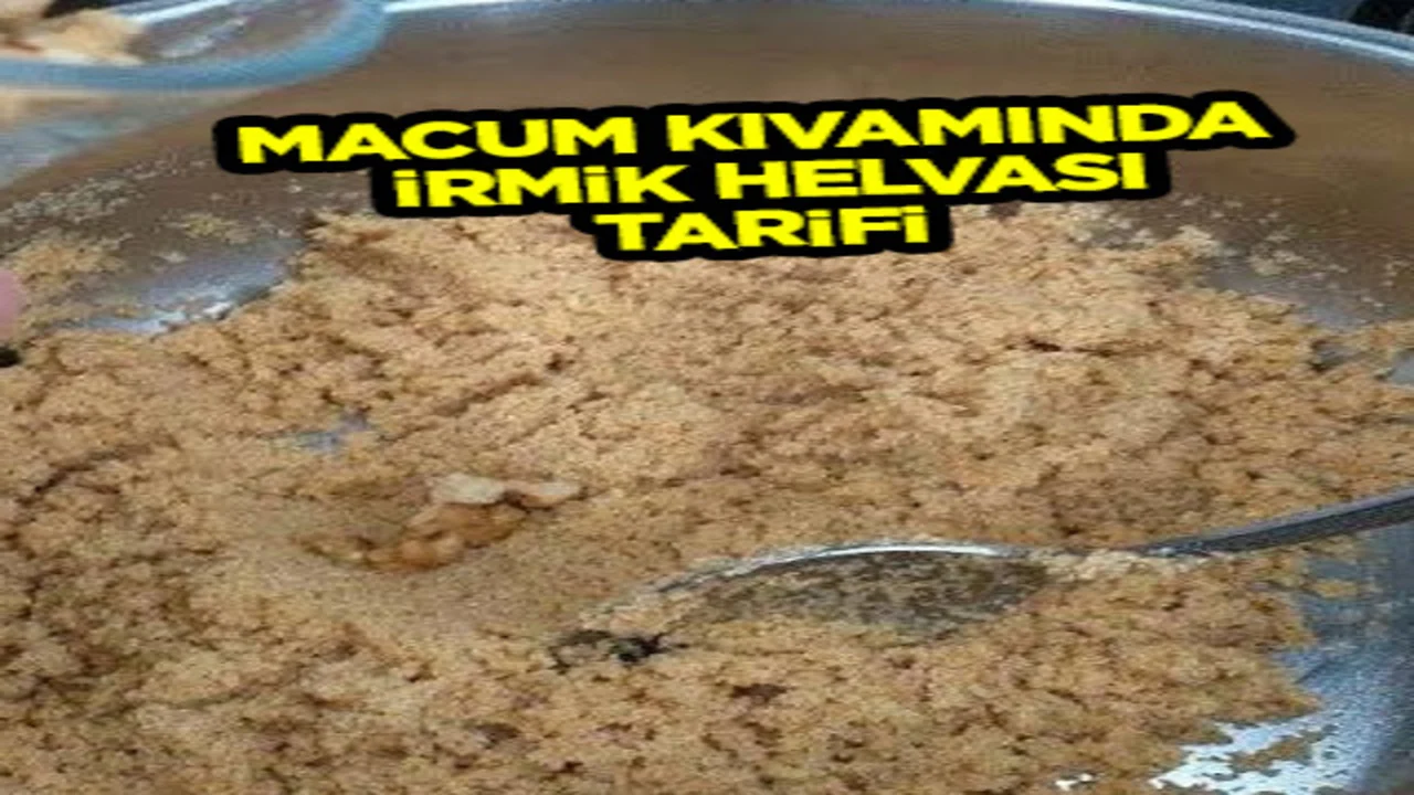 Meşhur helvacılarda yediğimiz helvanın aynısı (Macum kıvamında irmik helvası) yapıyoruz: Altı üstü aynı pişiyor