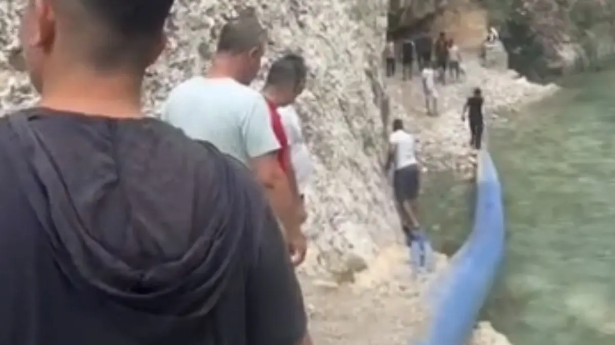 Serinlemek için girdiği ırmak sonu oldu