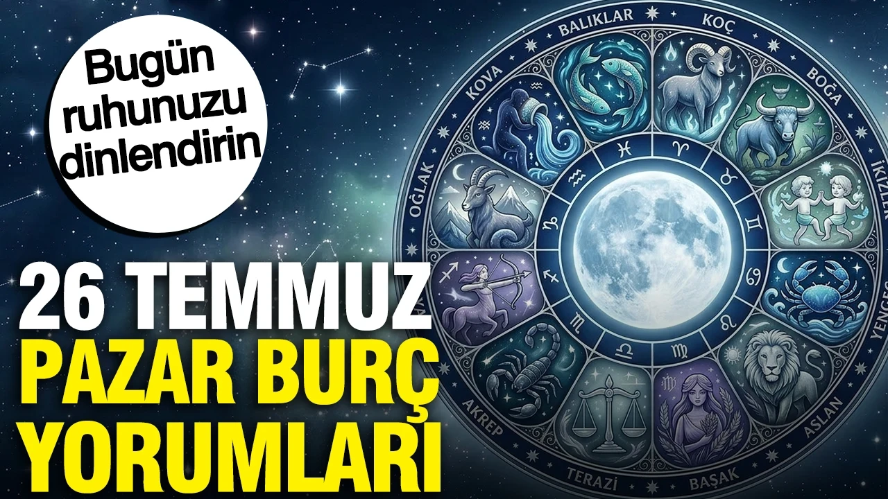 26 Temmuz Pazar günlük burç yorumları: Bugün ruhunuzu dinlendirin