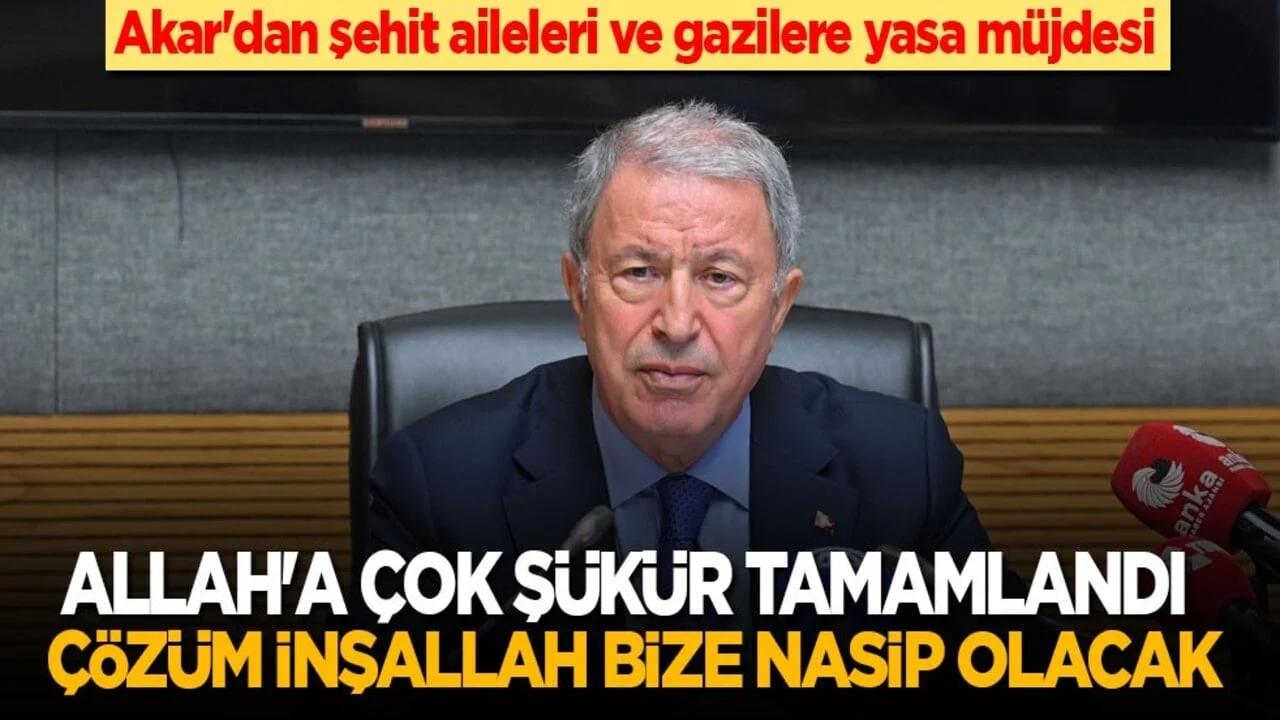 Akar'dan şehit aileleri ve gazilere müjde: Allah'a çok şükür tamamlandı! Çözüm inşallah yine bize nasip olacak