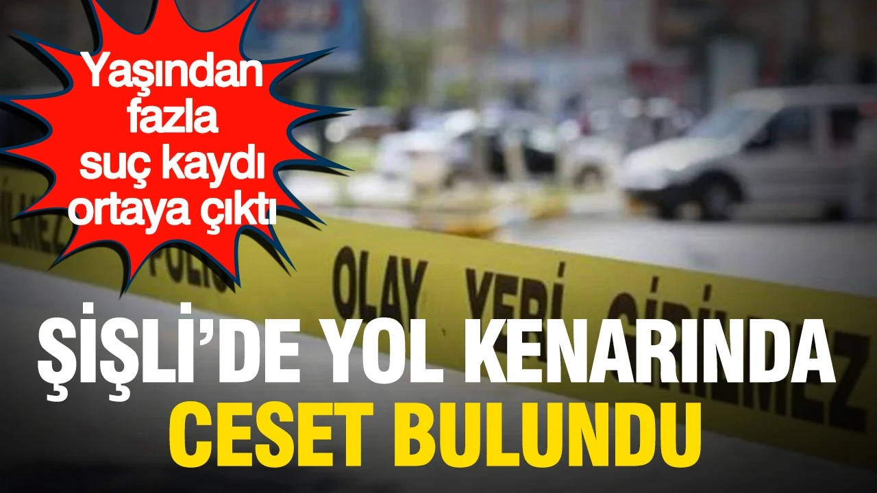 Şişli’de yol kenarında ceset bulundu: Yaşından fazla suç kaydı ortaya çıktı