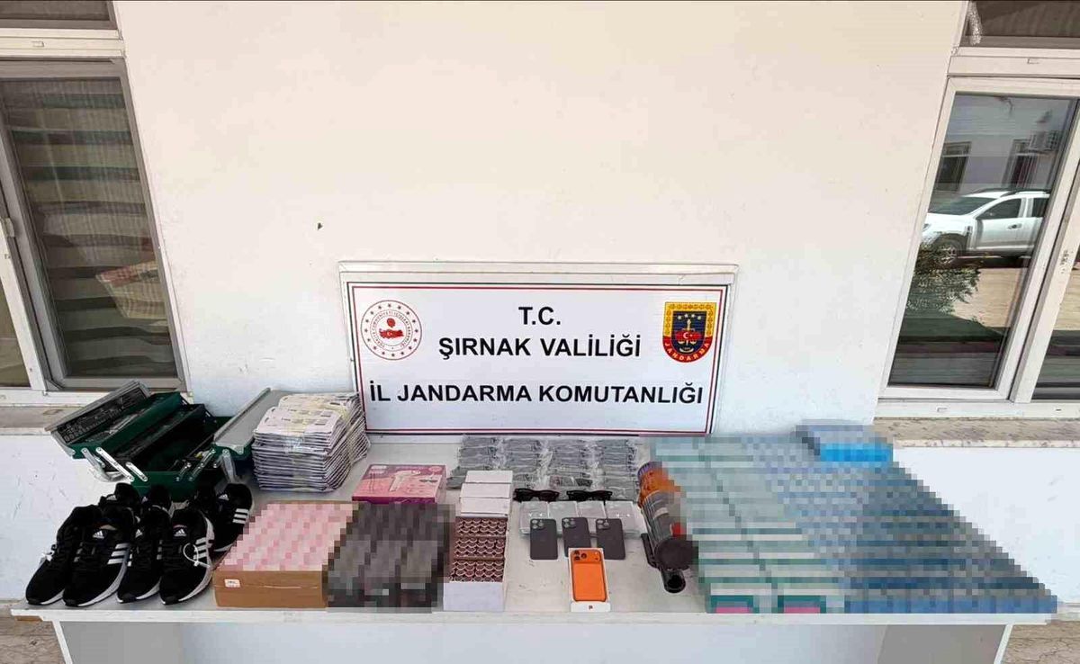 Şırnak'ta kaçakçılık operasyonu: Silah, sigara ve milyonluk kaçak ürün ele geçirildi